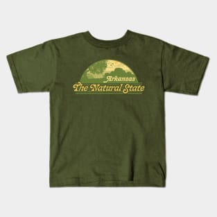 Natural State Retro Style Kids T-Shirt